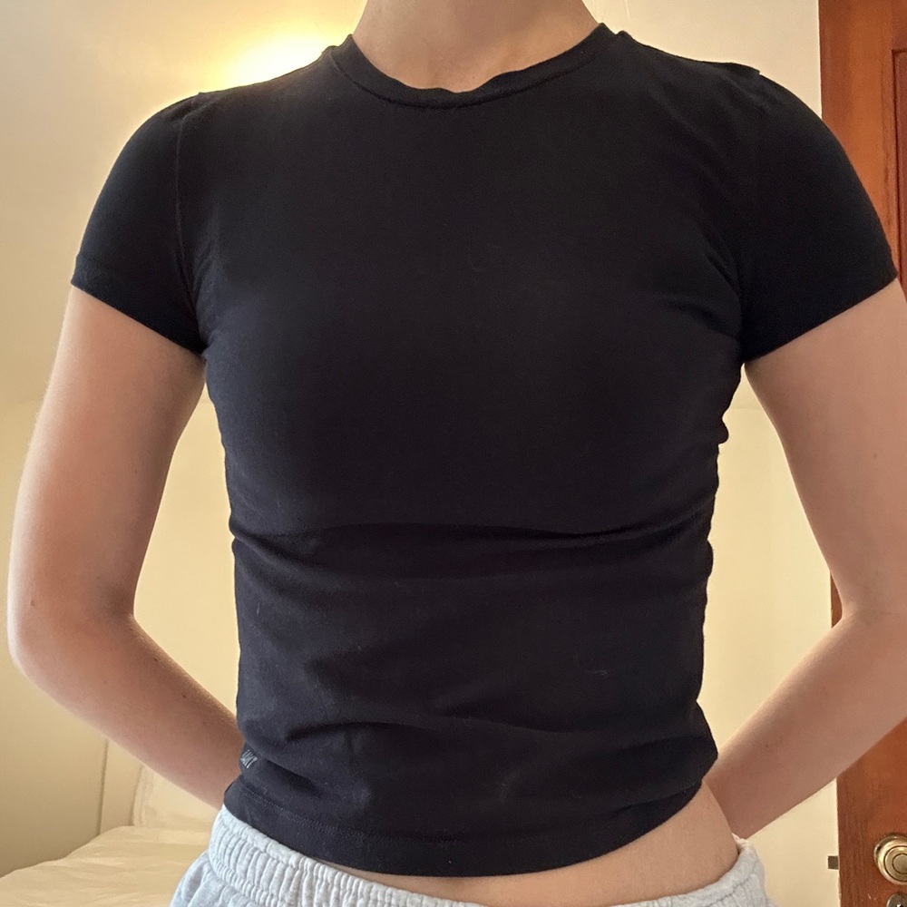 TNA Black Fitted Short Sleeve T-Shirt